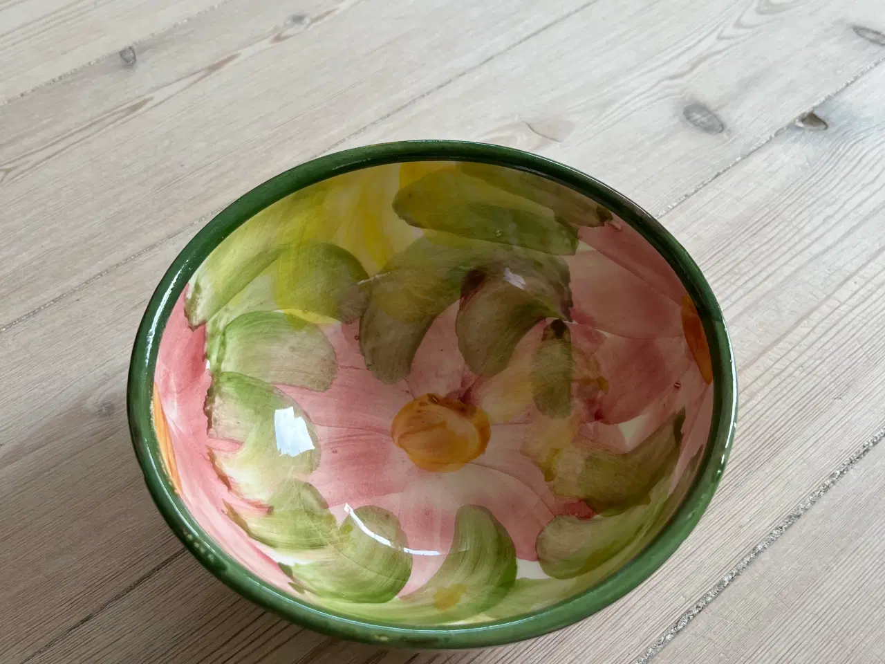 Billede 1 - Blomstret skål