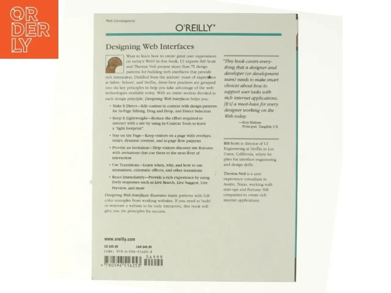 Billede 3 - Designing web interfaces af Bill Scott (Bog)