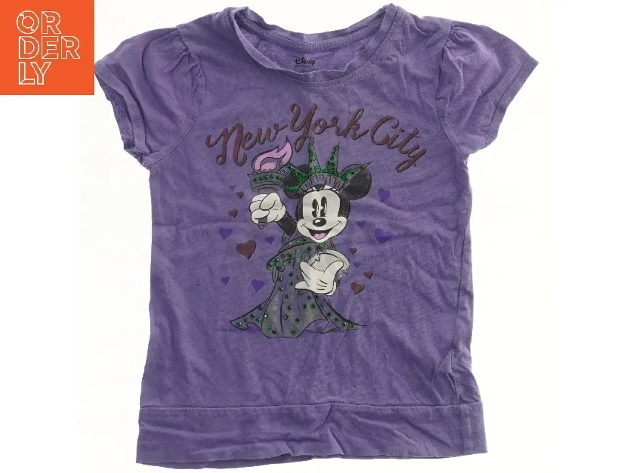 Billede 2 - Lilla T-Shirt med Minnie Mouse tryk fra Disney (str. 116)