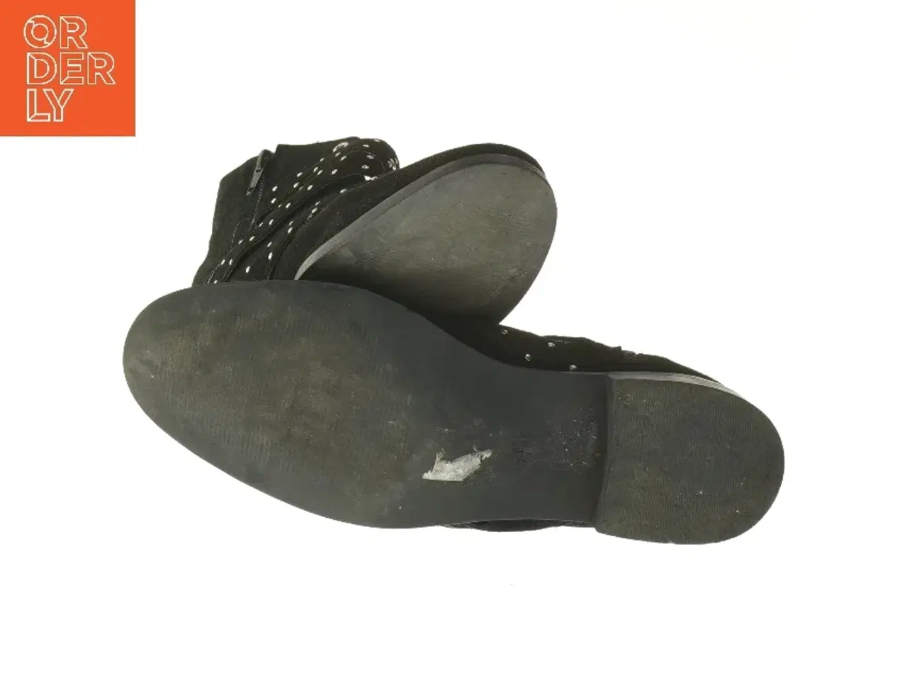 Billede 3 - Sort ankelstøvle med spænder fra Topshop (str. 40 )