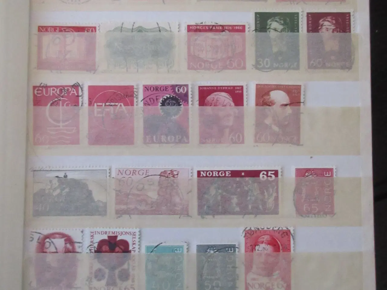 Billede 3 - Samling Norge 335 forskellige stemplet mærker