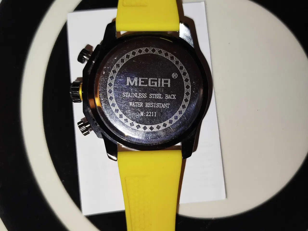 Billede 9 - herre ur i flot sort og gul farve