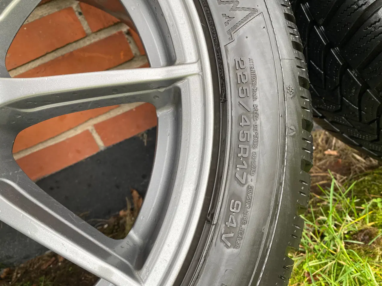 Billede 3 - 5x112 OZ Racing fælge med vinterdæk