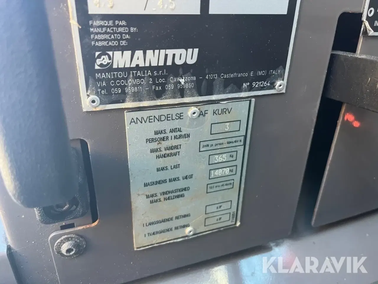 Billede 6 - Teleskoplæsser Manitou MRT 1840