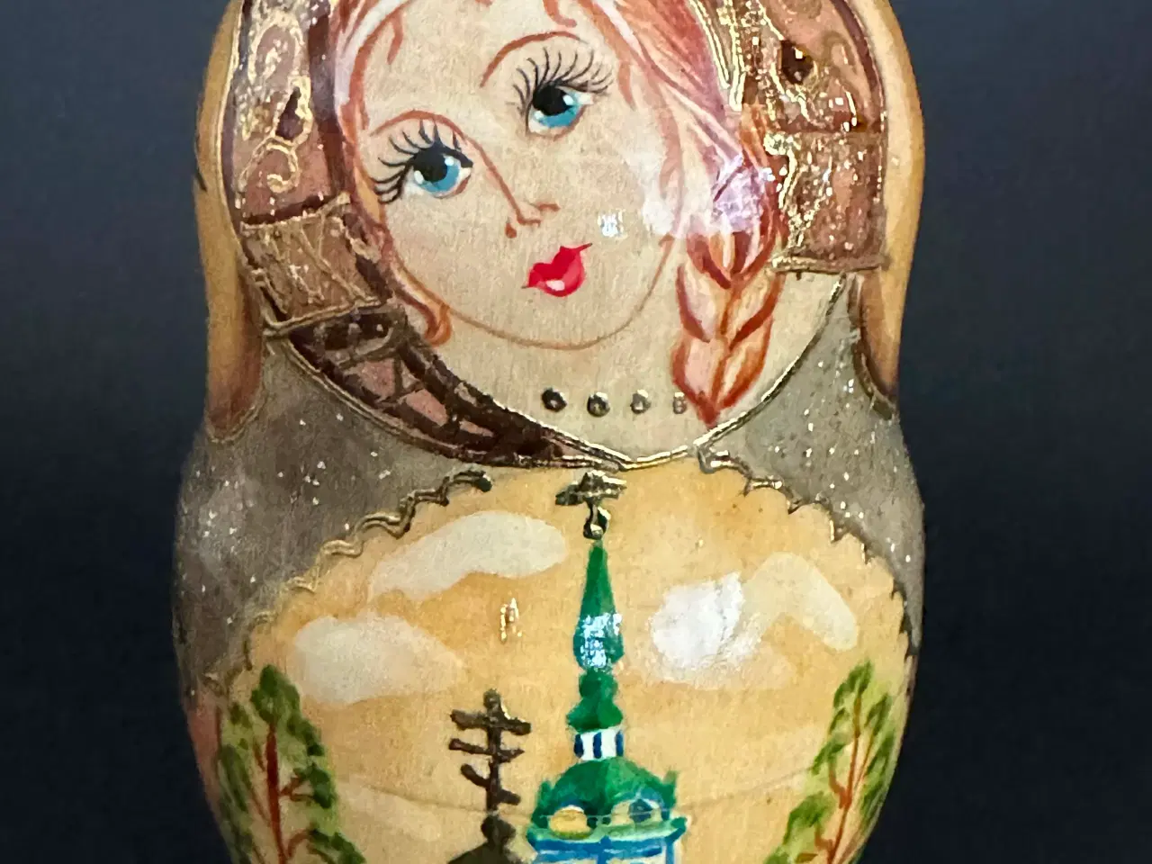 Billede 7 - Retro sæt af 5 ægte traditionelle russiske babushk