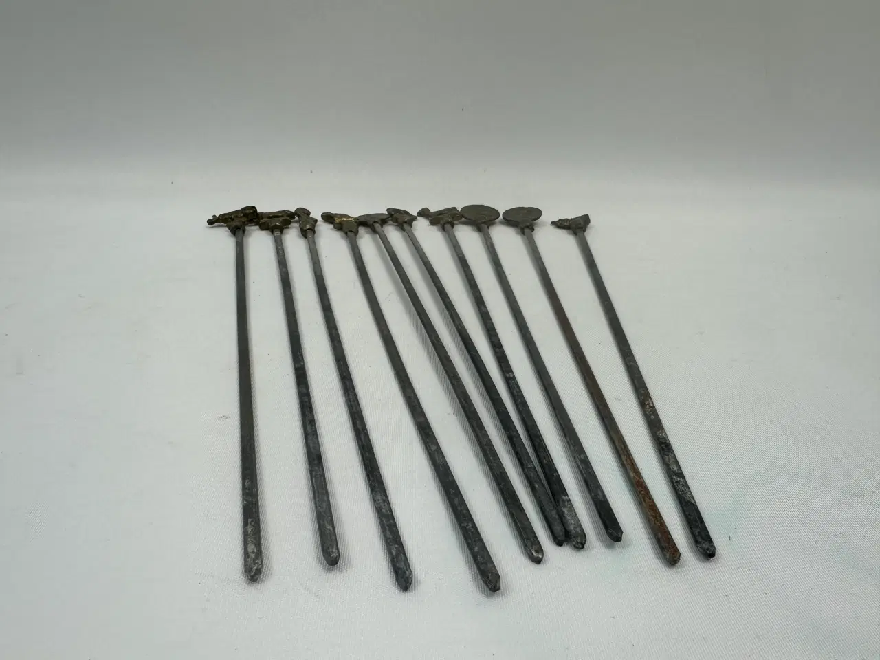 Billede 2 - Vintage kebabspyd / spyd med messing top