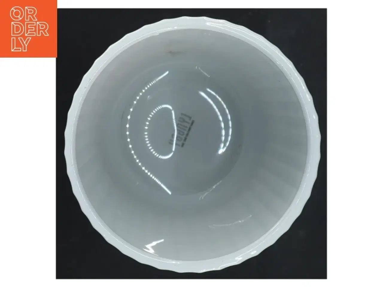 Billede 3 - Hvid porcelænsvase fra Lyngby (str. 20 cm)