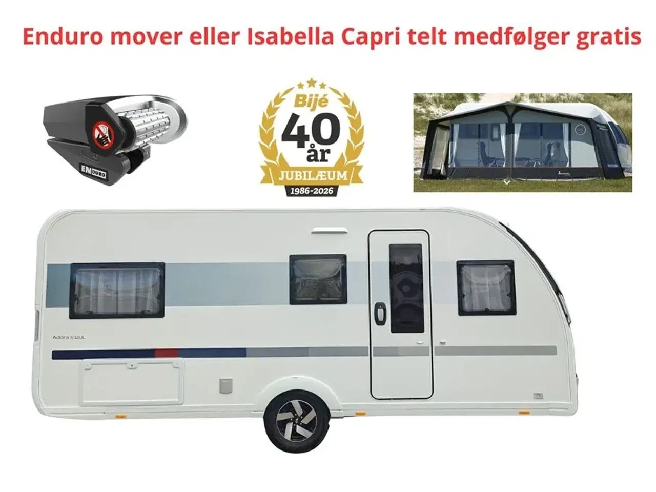 Billede 1 - 2024 - Adria Adora 502 UL VÆLG MELLEM EN GRATIS MOVER ELLER ISABELLA CAPRI TELT