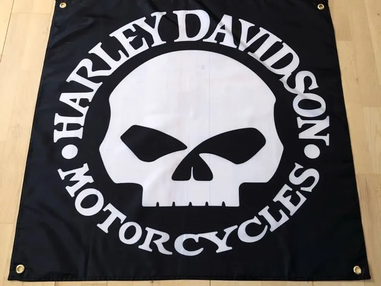 Billede 2 - Flag: Harley-Davidson (Skull)
