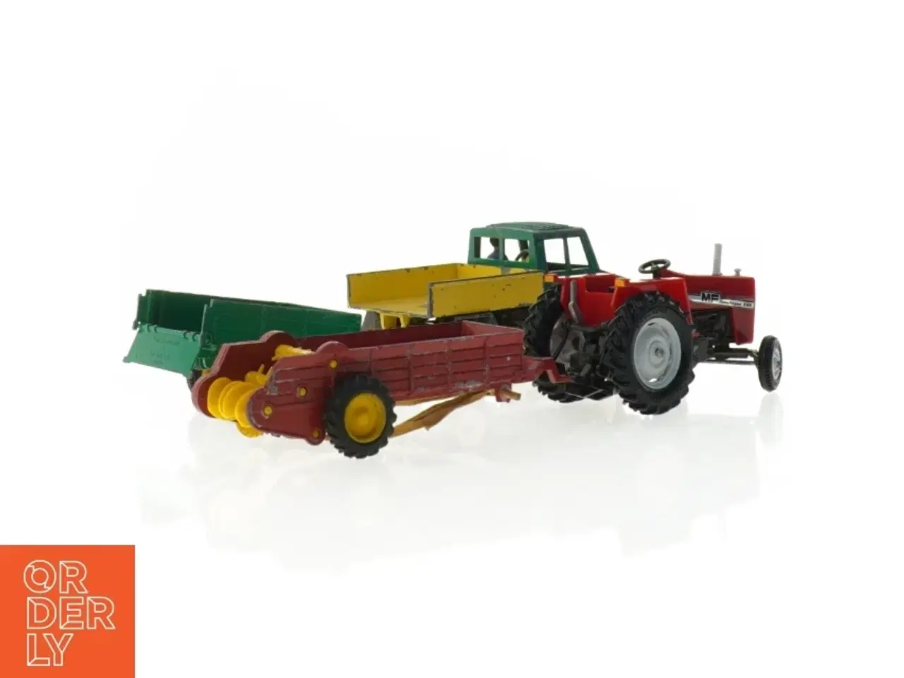 Billede 3 - Sæt af vintage landbrugskøretøjer (str. 24 x 5 cm)