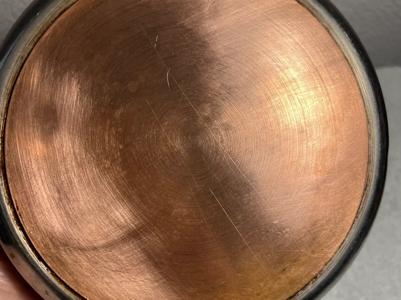 Billede 7 - Retro Kasserolle med blå blomster.