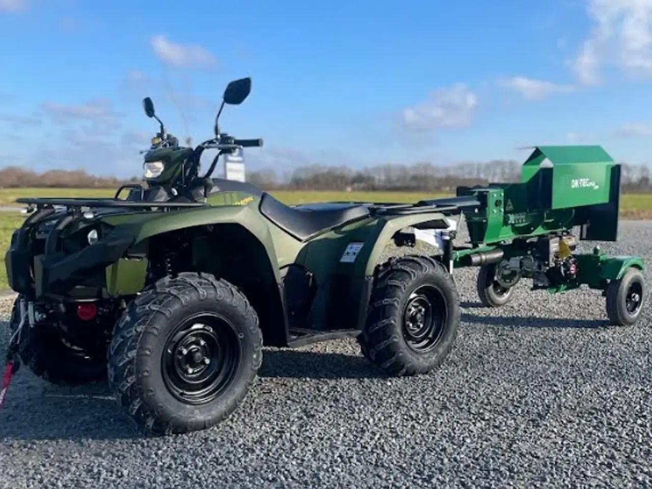 Billede 1 - Yamaha Kodiak 450 cc + Dk Tech Brændekløver 22 Ton