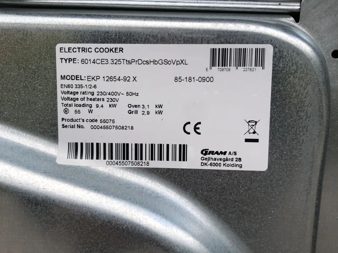 Billede 4 - Gram Komfur med Pyrolyse