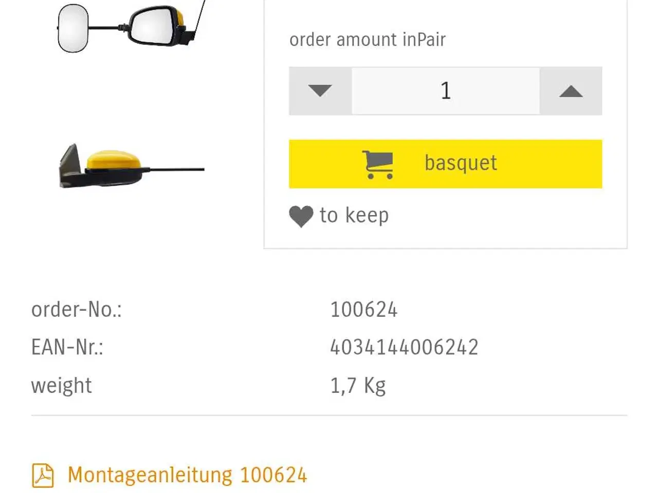 Billede 2 - Camping spejle Mondeo IV og Focus II (III)