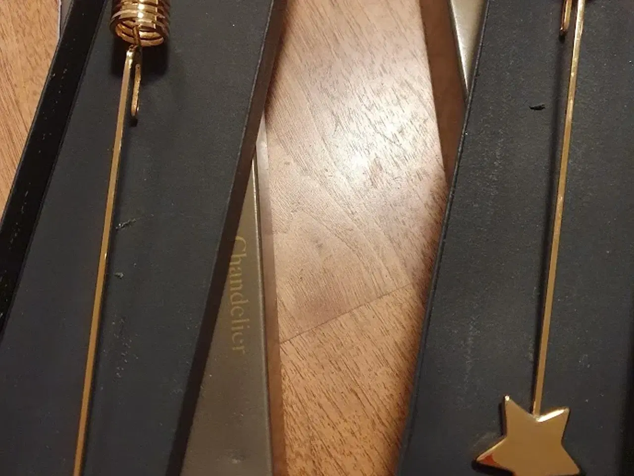 Billede 2 - Georg Jensen lysholdere 1990 - forgyldt 