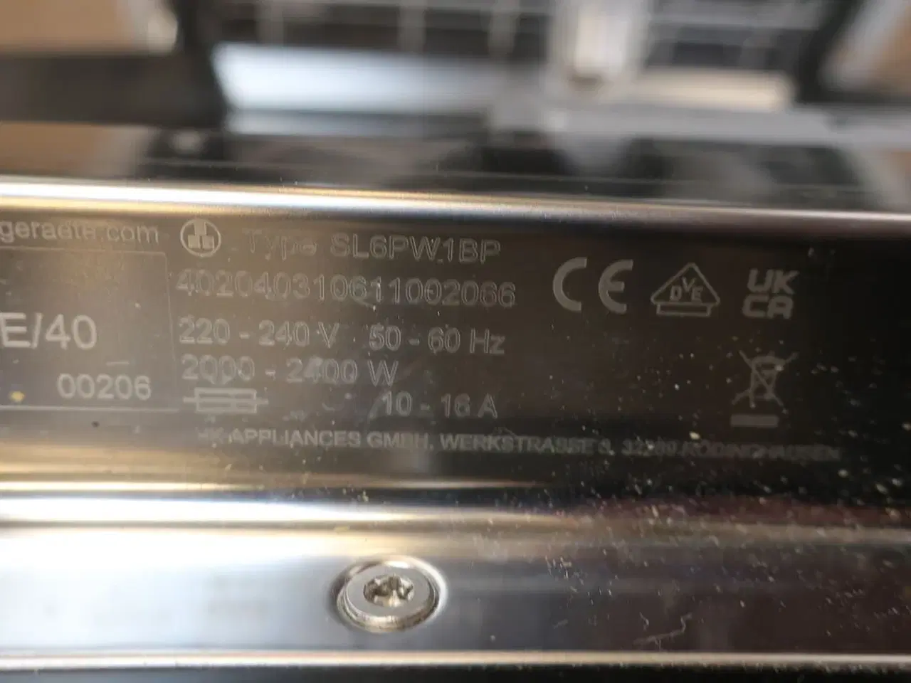 Billede 6 - Integreret opvaskemaskine BLAUPUNKT 5VH5X01ITE/40