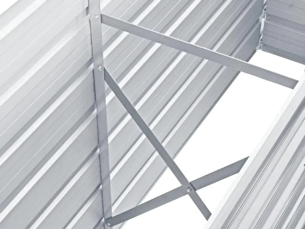 Billede 5 - Højbed 160x40x77 cm galvaniseret stål grå