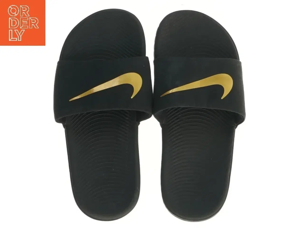 Billede 2 - Nike Sorte badeslippers med logo (str. fod 22,5 cm)