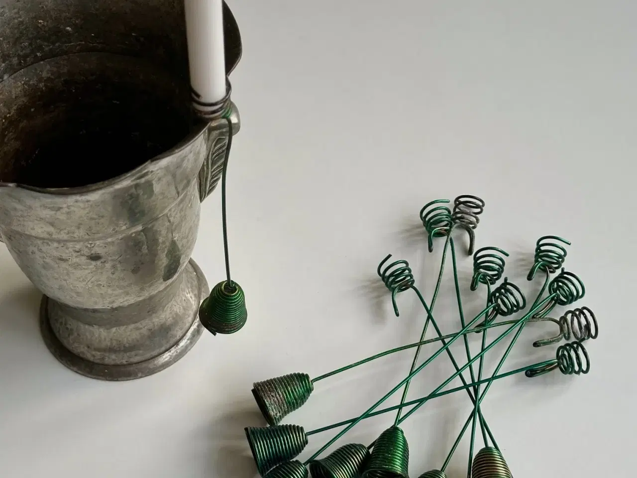 Billede 1 - Juletræslyseholdere, retro, 10 stk samlet