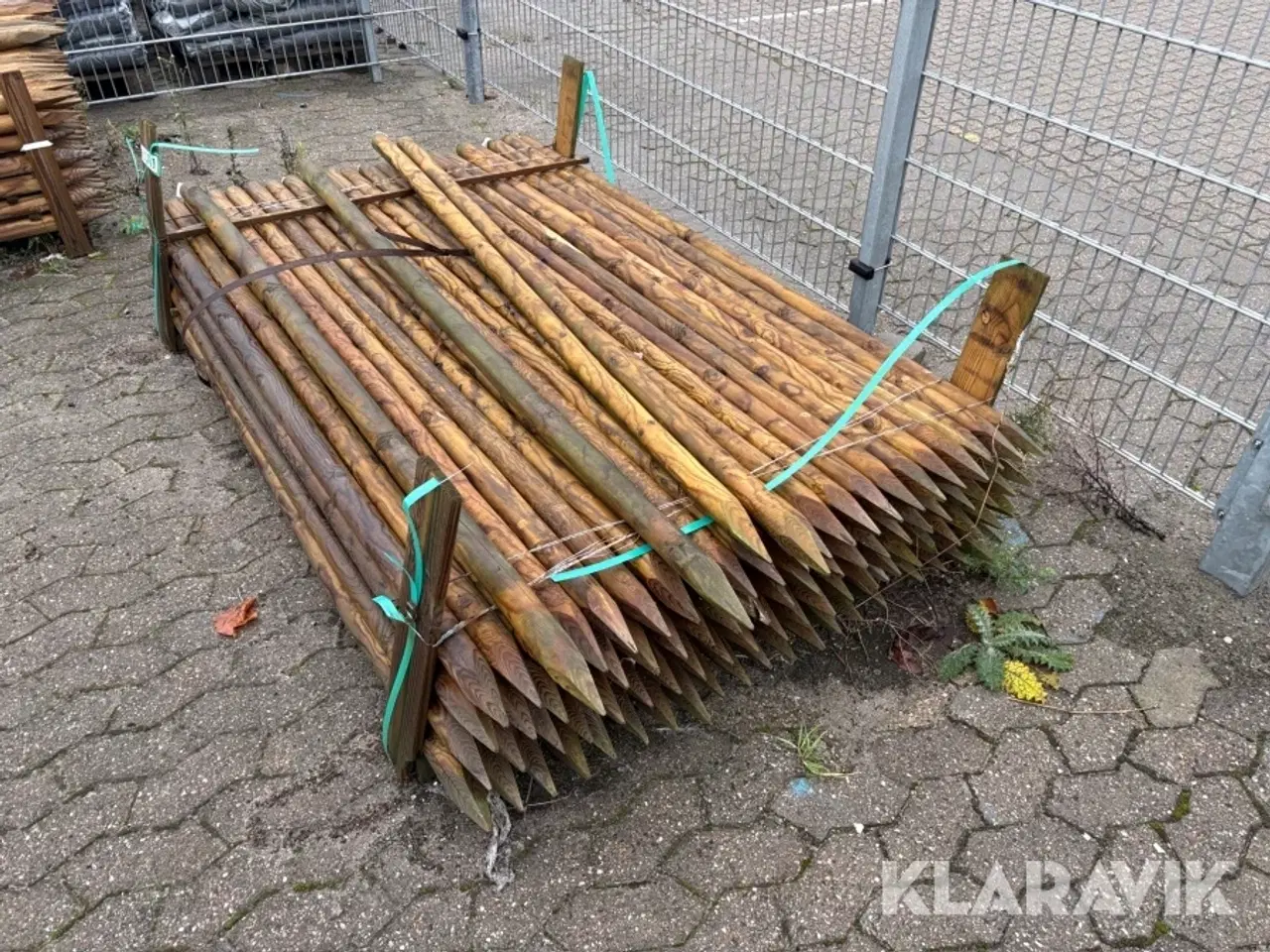Billede 2 - Hegnspæl 5 X 200 cm trykimprægneret