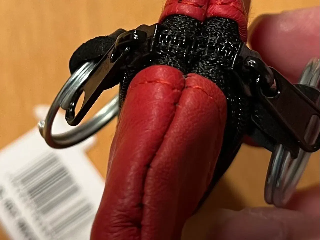 Billede 3 - Rød nøgle pung, skind