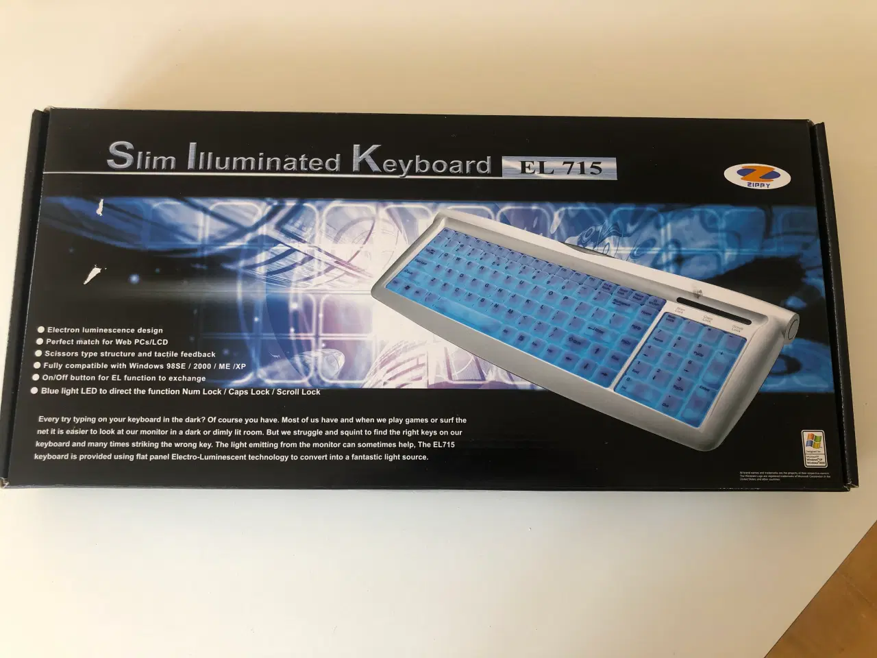 Billede 1 - Tastatur med baggrundslys