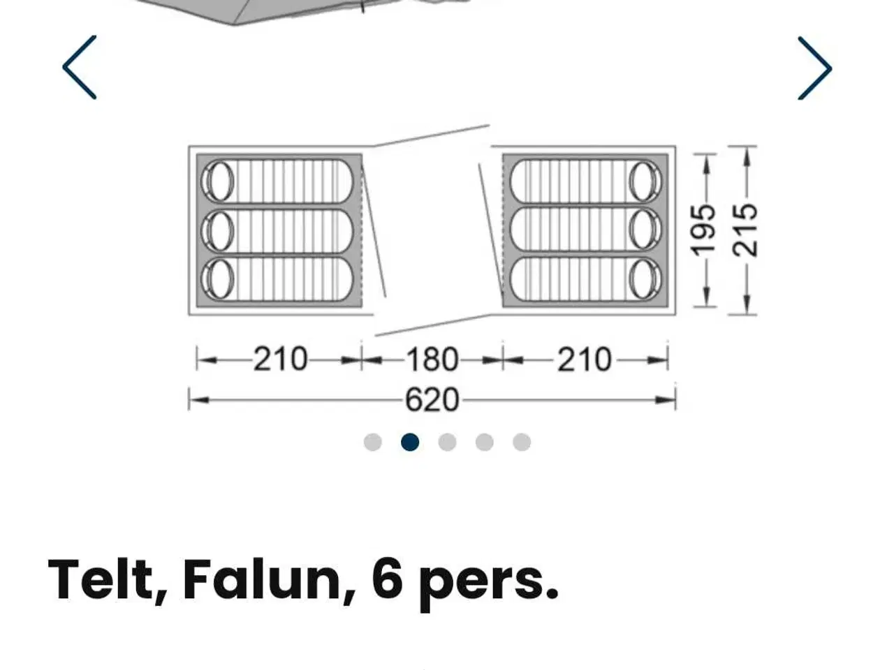 Billede 2 - Telt 6 personer "Fallon"