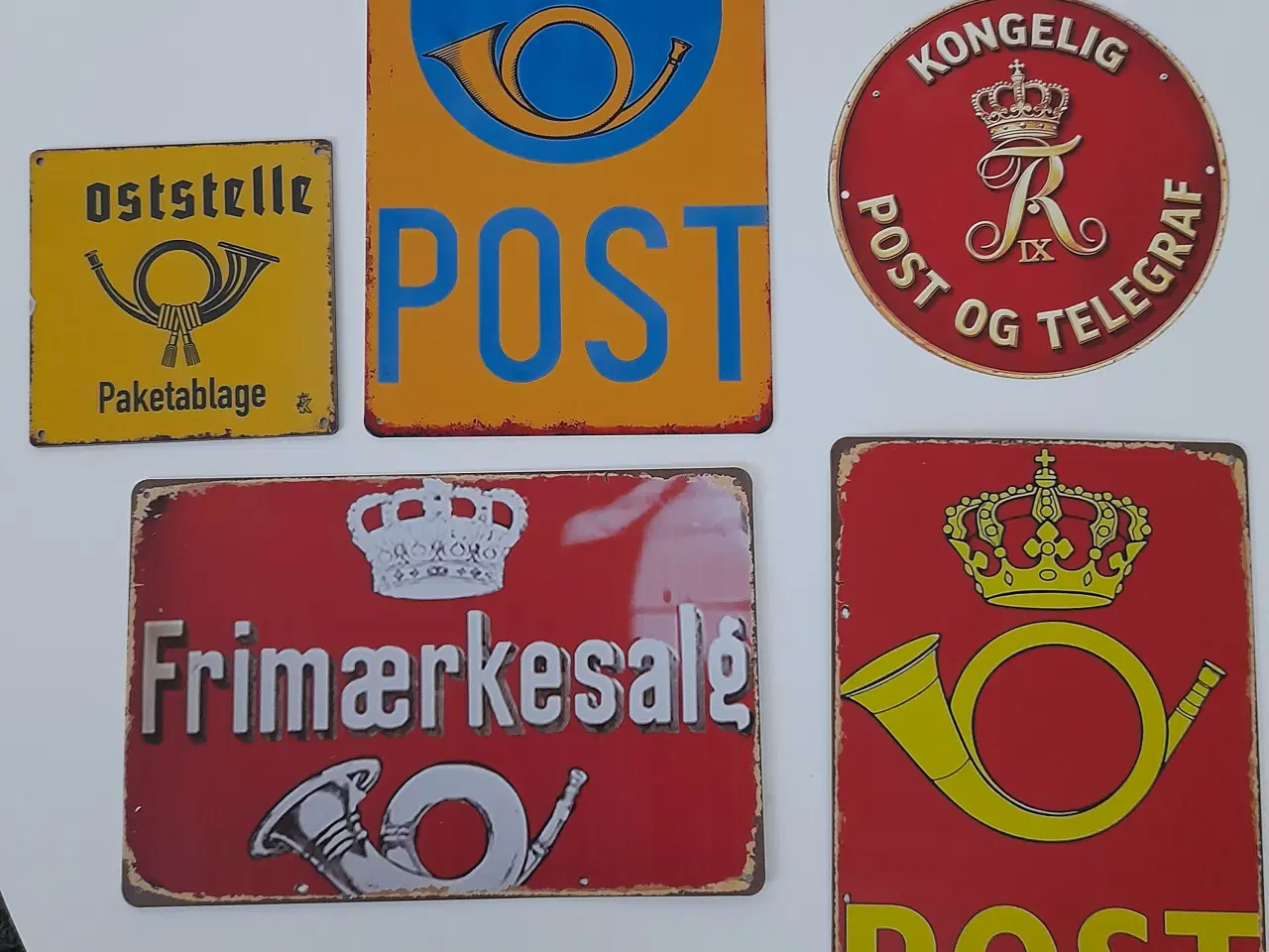 Billede 1 - Post skilte i metal