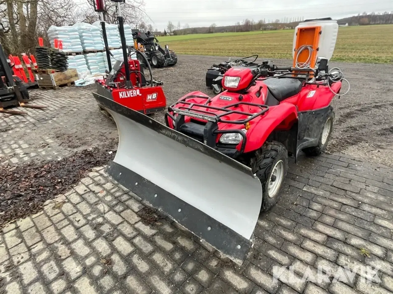Billede 1 - Atv Honda TRX 500 Foreman ES med plov