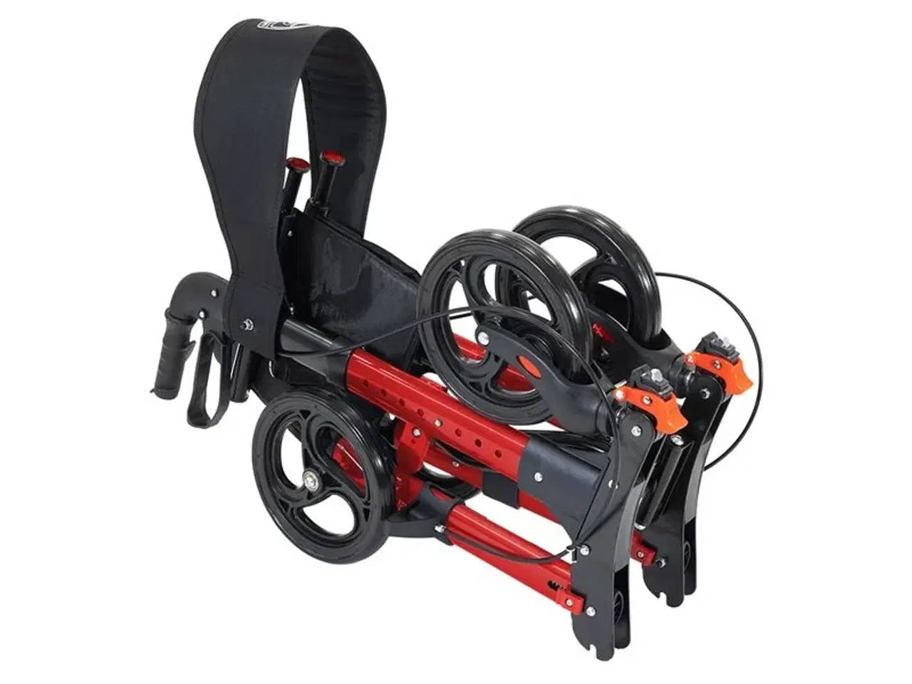 Billede 2 - Lindebjerg Rollator - Smart klik - HF-150 - Metal Rød