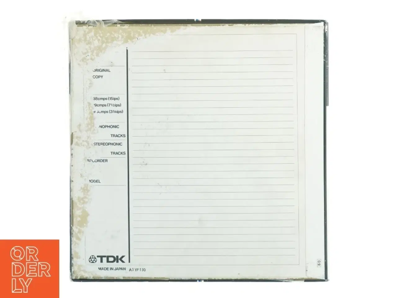 Billede 5 - TDK GX-35/180B Lydbånd metal spole m NAB kerne (str. 28 x 28 x 2 cm)