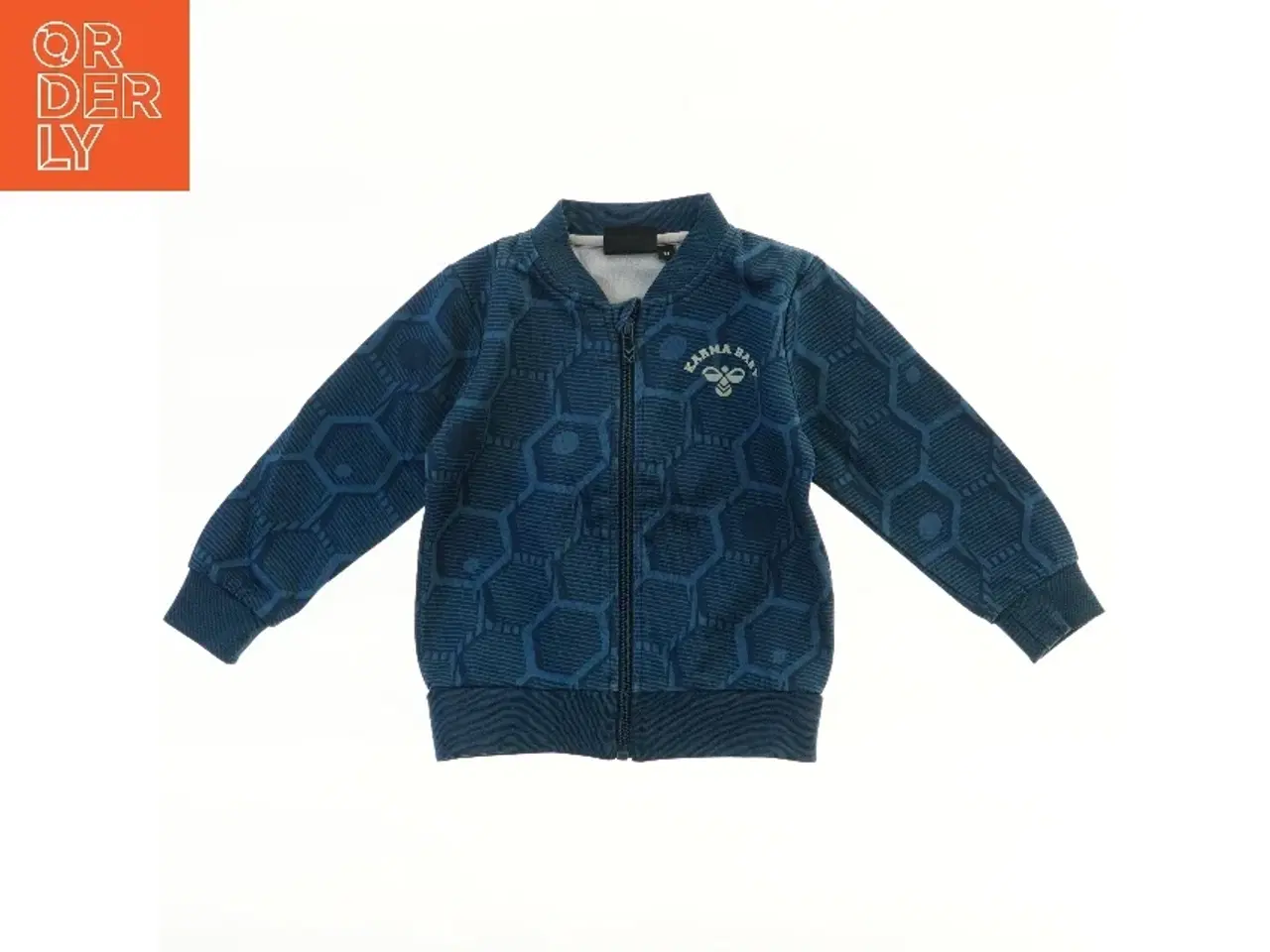 Billede 1 - Blå jakke med mønster fra Hummel (str. 92)