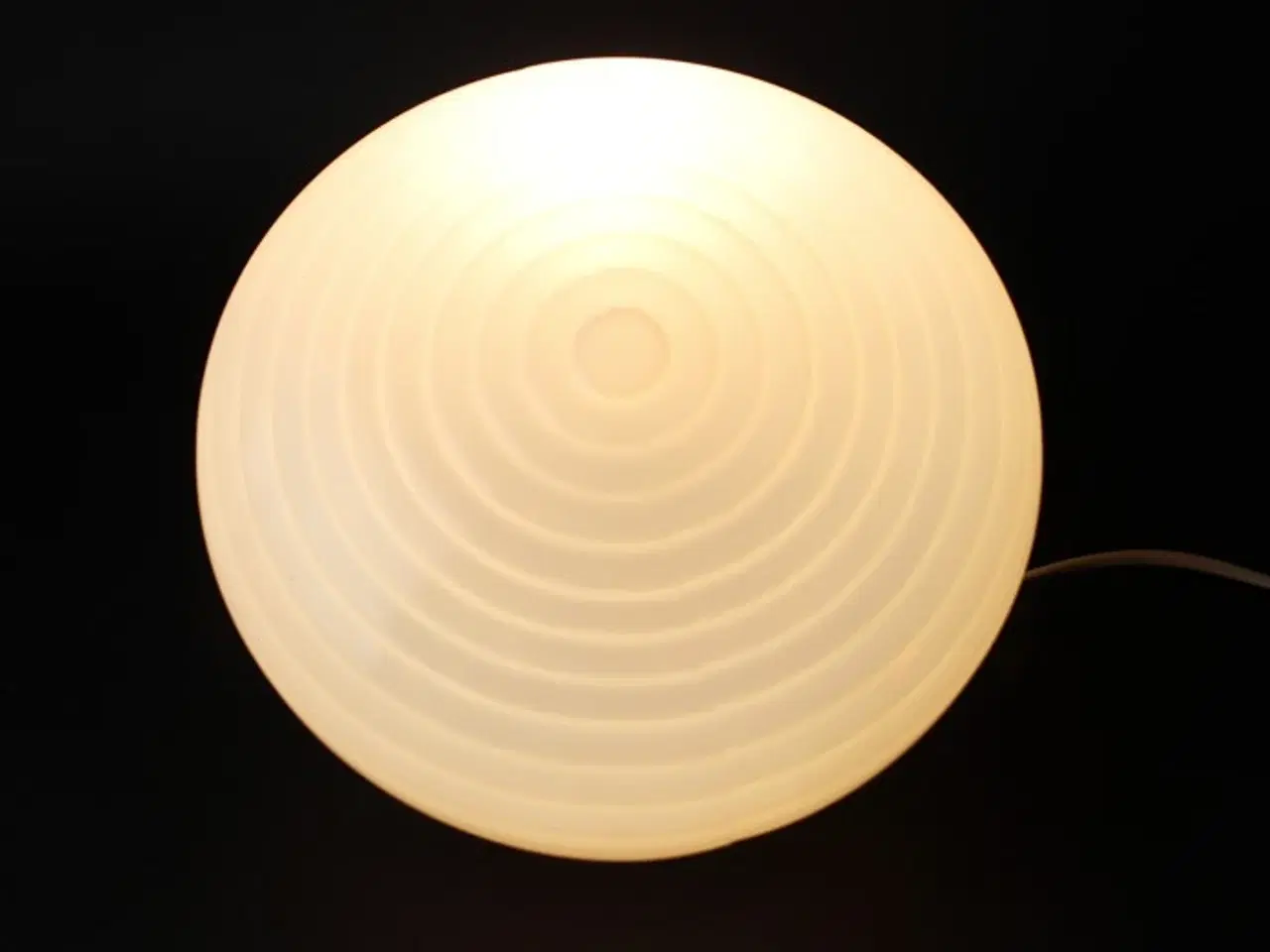 Billede 2 - Vintage - Flot retro glas lampe fra 70 erne