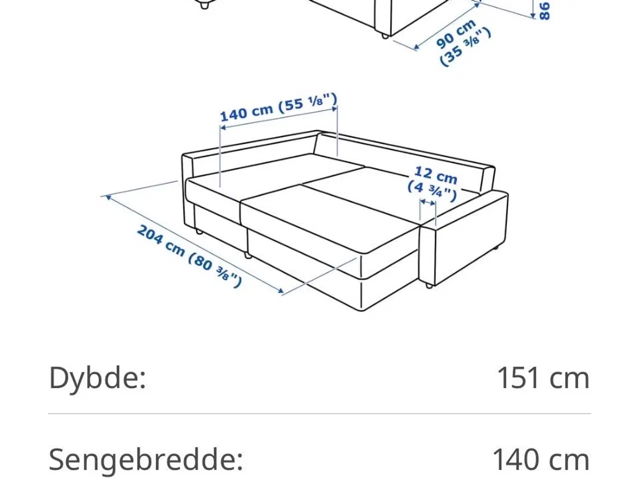 Billede 7 - Sovesofa med opbevaring