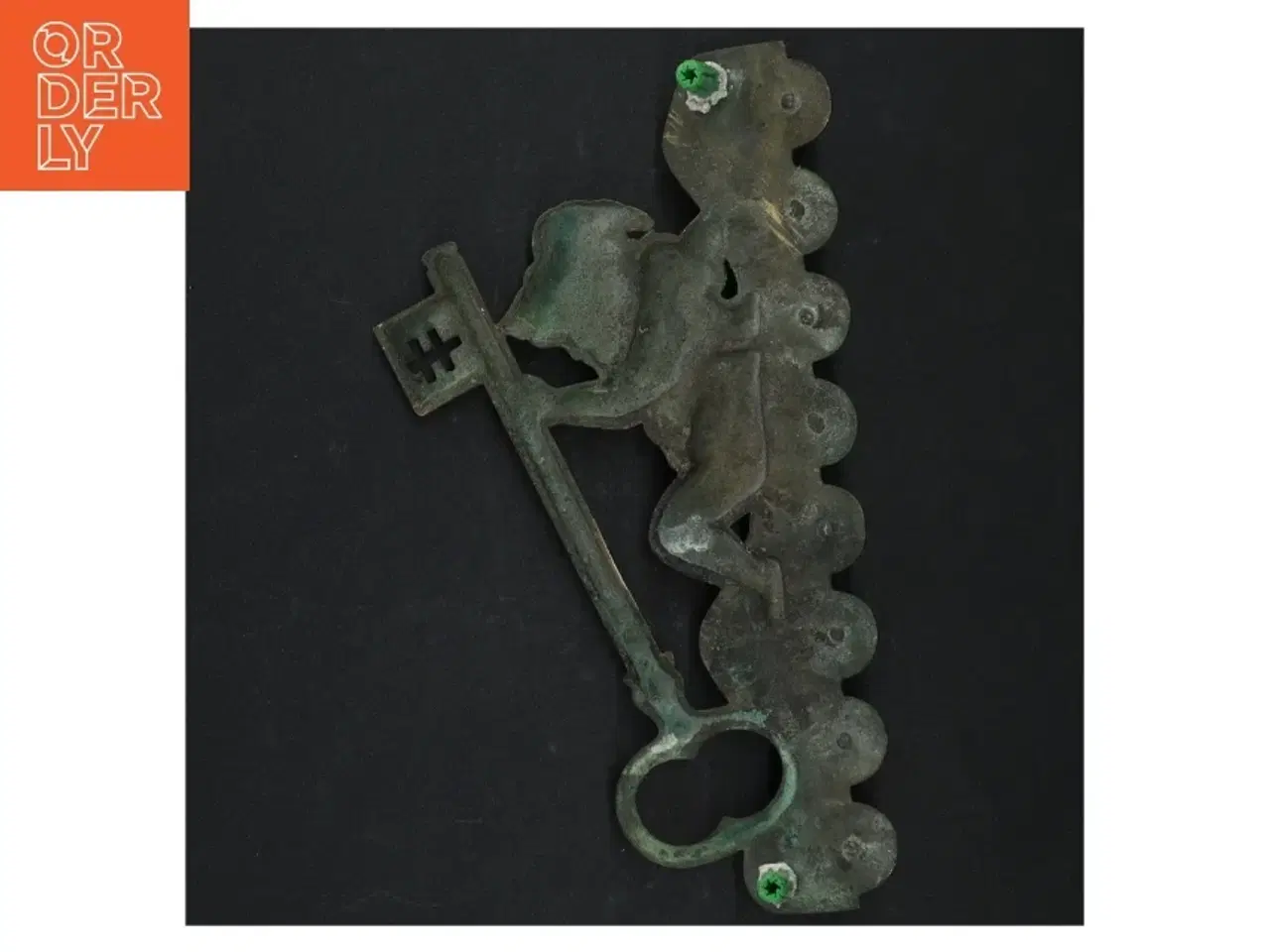 Billede 4 - Antik Messing nøgleholder (str. 21 x. 11 cm)