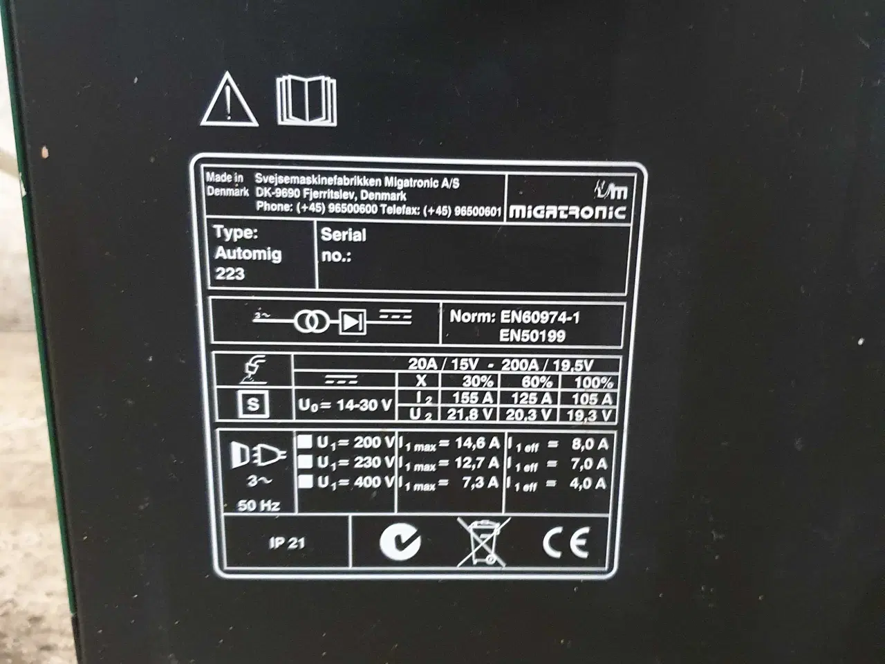 Billede 4 - Migatronic 250 xe