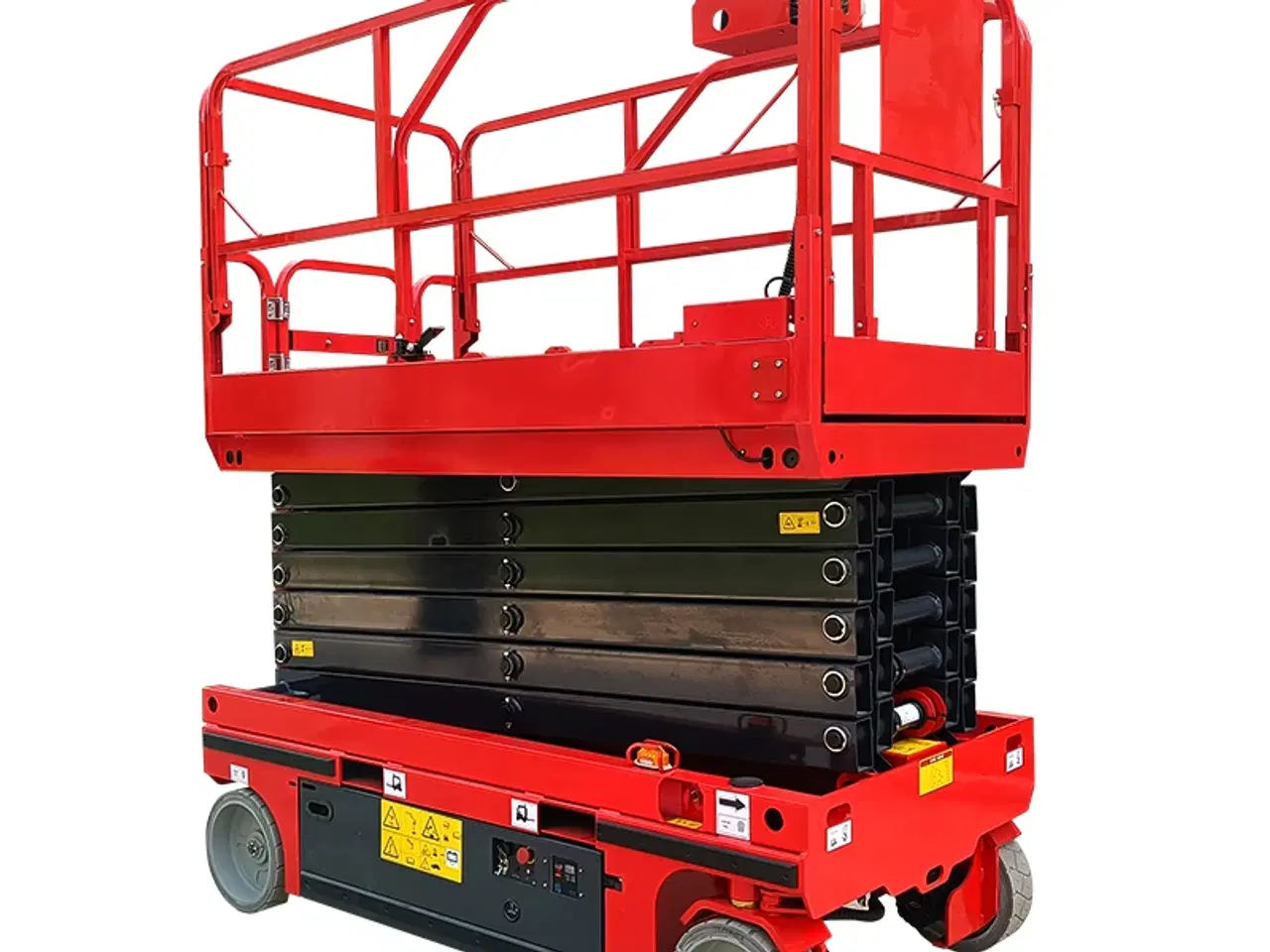 Billede 2 - Selvkørende saxlift 6m Rød Løftekapacitet: 450 kg