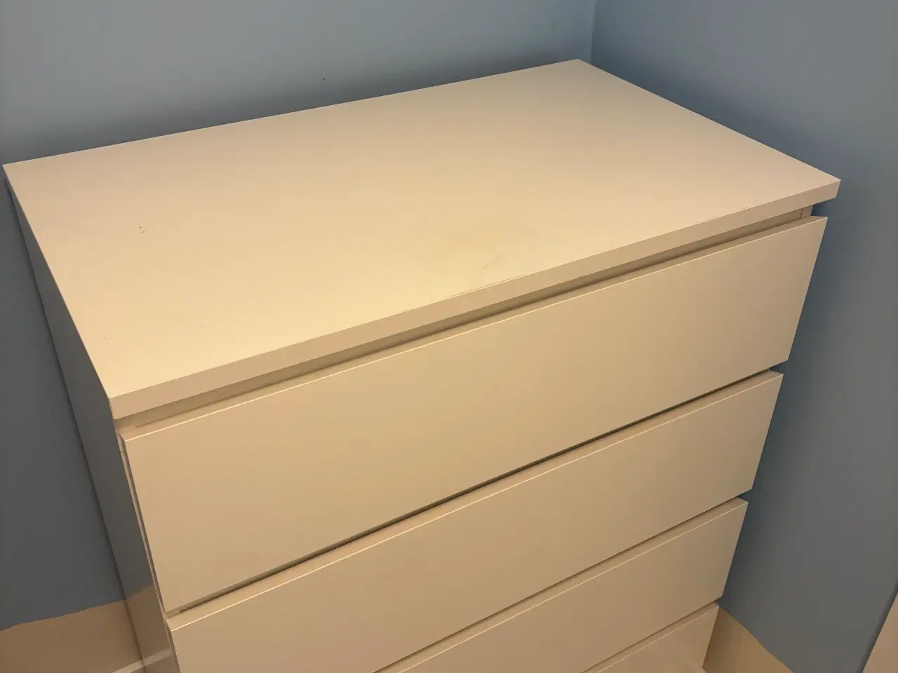 Billede 1 - Ikea hvid malm kommode 4 skuffer