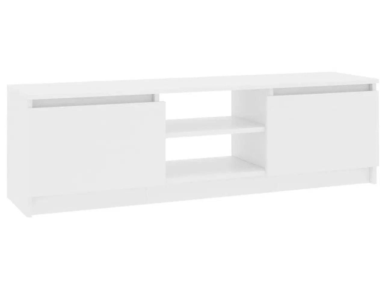 Billede 2 - Tv-bord 120x30x35,5 cm konstrueret træ hvid