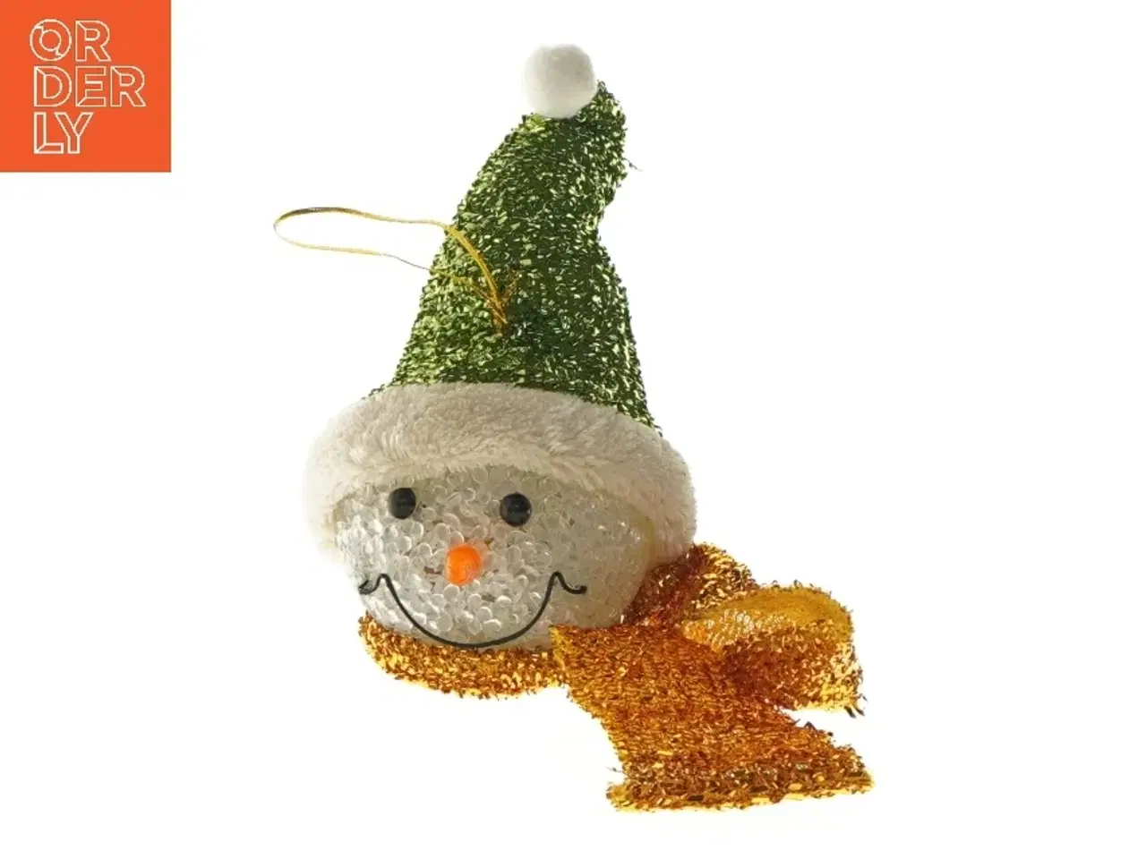 Billede 1 - Julepynt med snemand motiv (str. 15 cm)