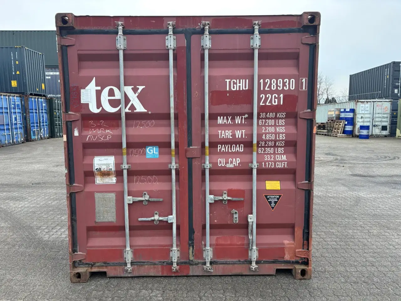 Billede 1 - 20 fods Container - ID: TGHU 128930-1