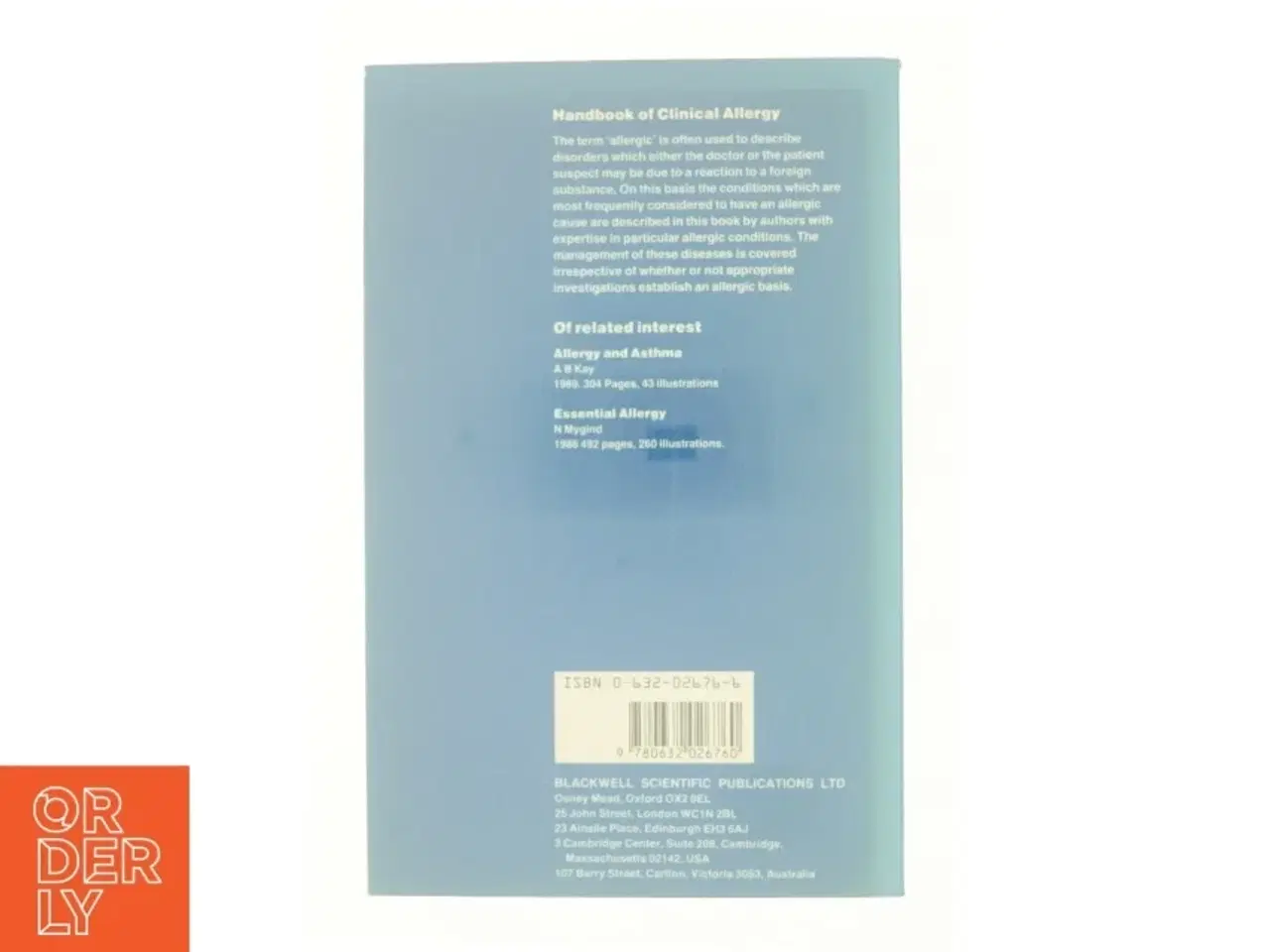 Billede 2 - Handbook of Clinical Allergy af N. Thomson; R. Lever; Eve M. Kirkwood (Bog)