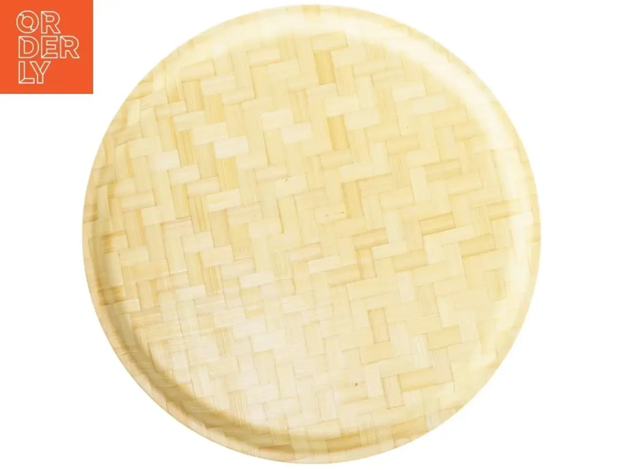 Billede 3 - Rund bakke med blomster (str. Ø 35,5 cm)