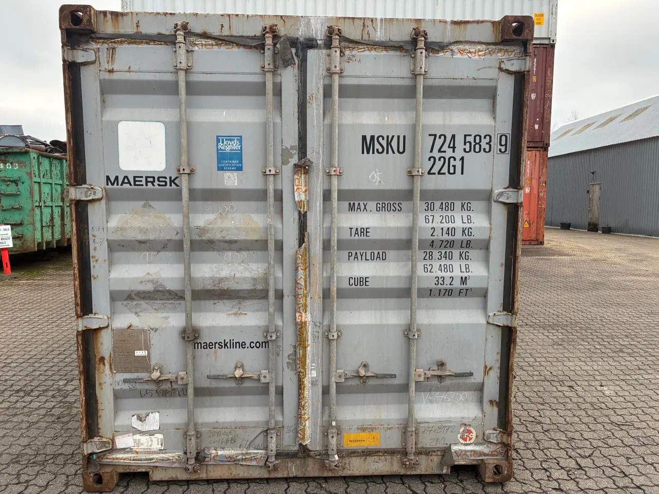 Billede 1 - 20 fods Container- ID: MSKU 724583-9