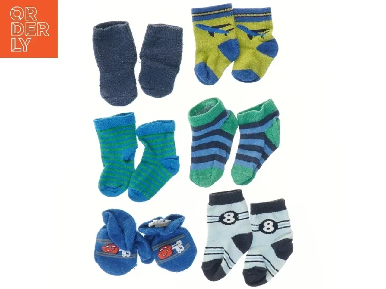 Billede 1 - Baby sokker, 6 par (str. ca. 13 cm)