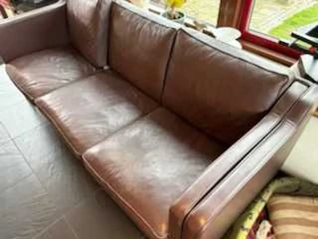 Billede 3 - Lædersofa 