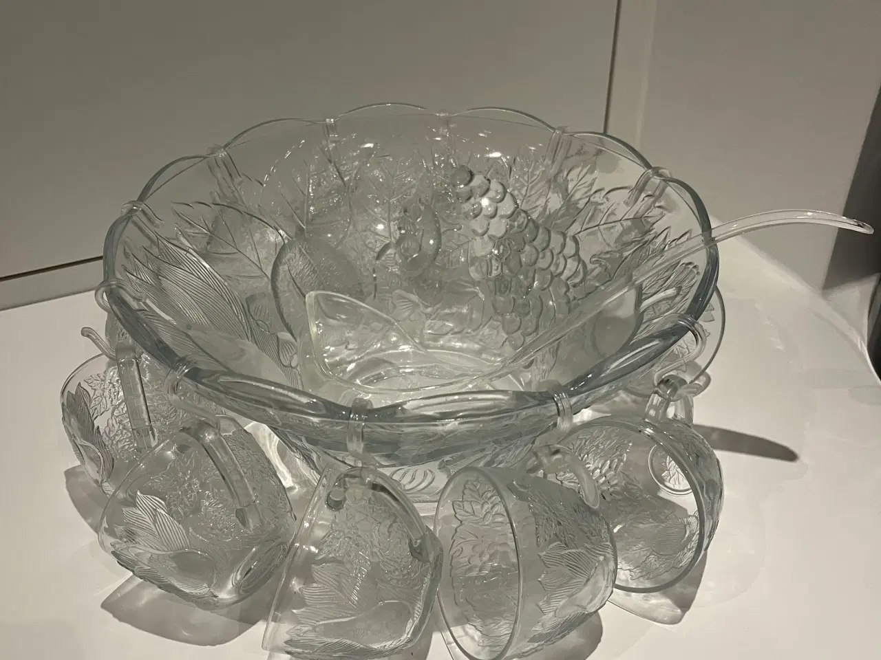 Billede 2 - Punch bowl med 11 glas 