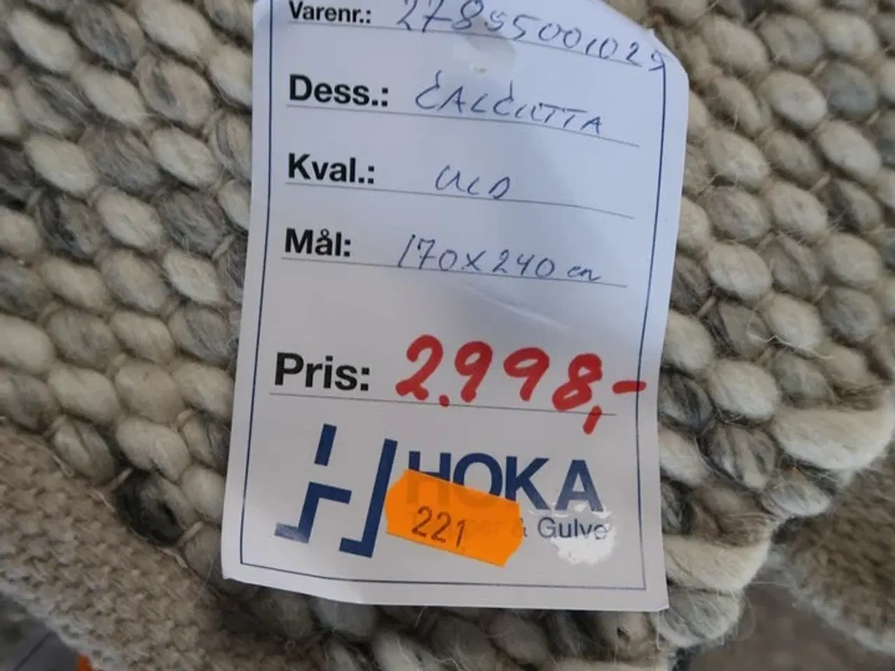 Billede 2 - Gulvtæppe CALCUTTA Uld