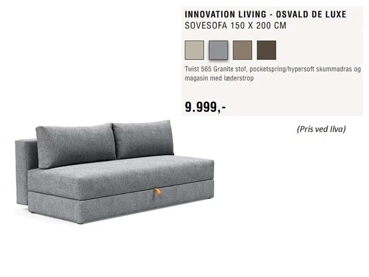 Billede 7 - Sovesofa - Osvald de Luxe – (150×200 cm)    