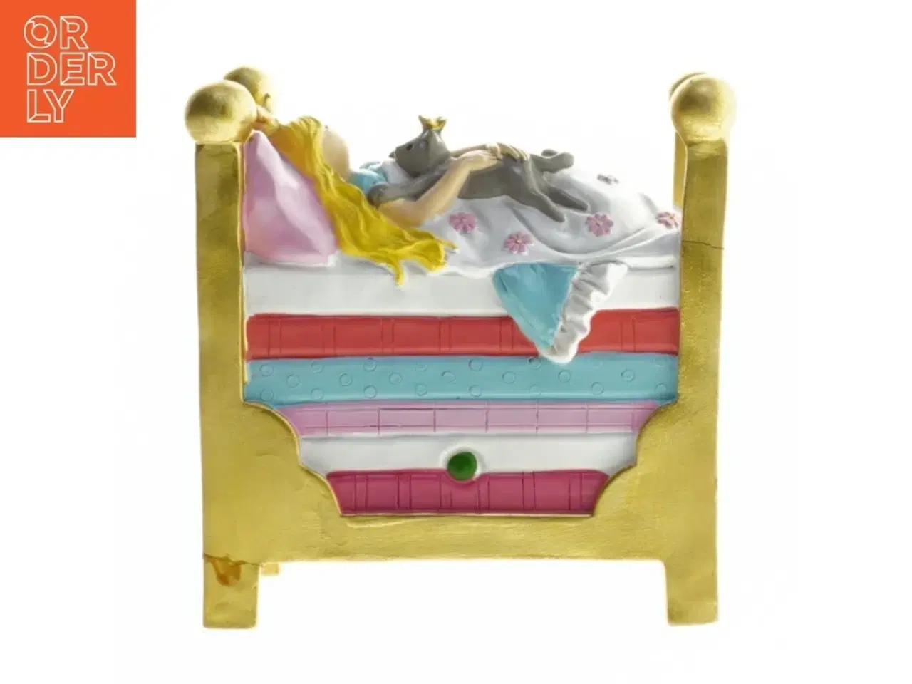 Billede 3 - Pengeboks med prinsesse på seng fra Kids by Friis (str. 13x5x14x8 cm)